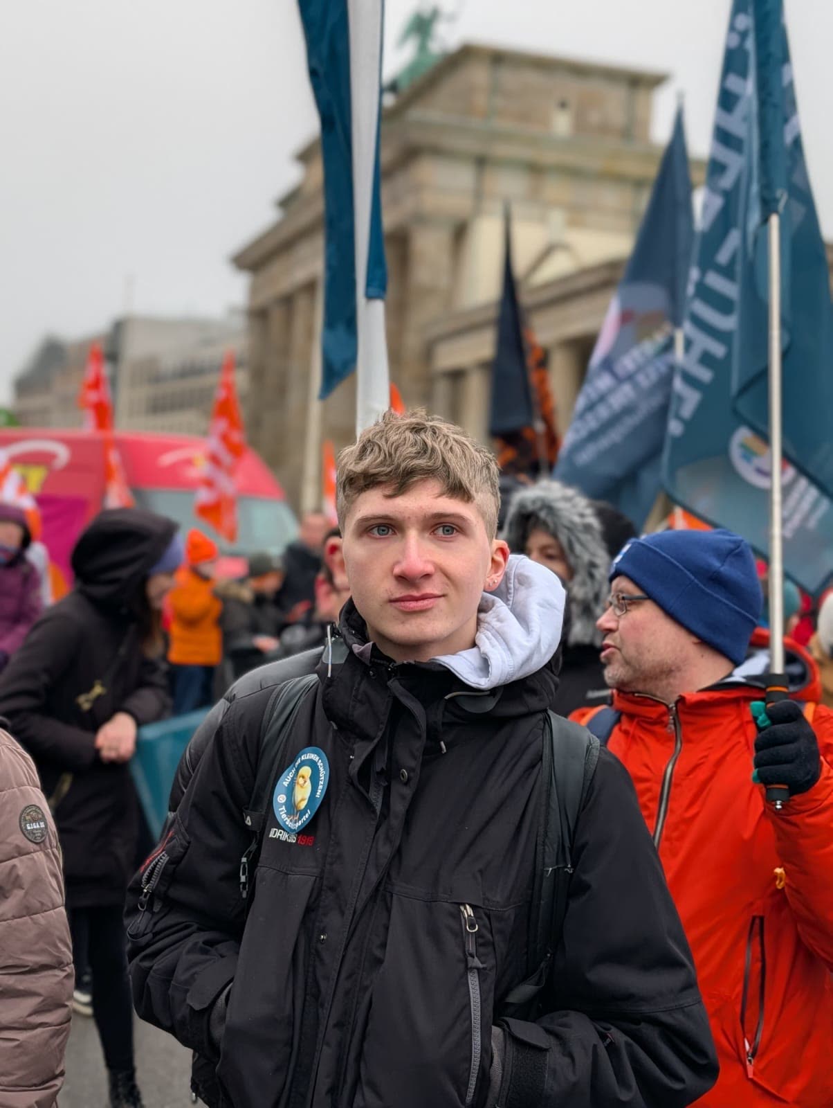 Demonstration am Brandenburger Tor